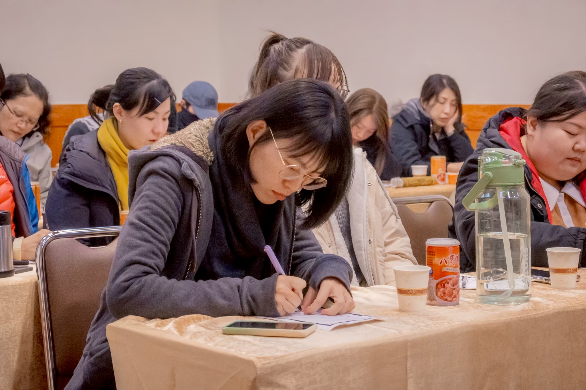 在實體課中的學習